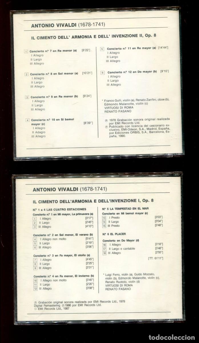 CDs de m&uacute;sica: vivaldi. conciertos. emi 2 cds - Foto 2