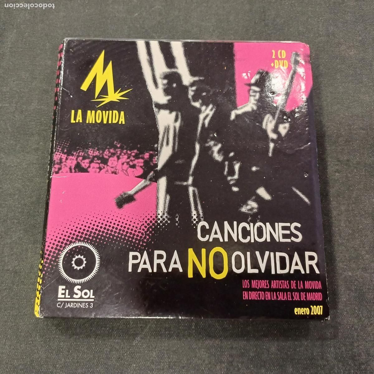 CDs de m&uacute;sica: LA MOVIDA/CANCIONES PARA NO OLVIDAR/CD DIGIPACK 2 DISCOS+DVD.
