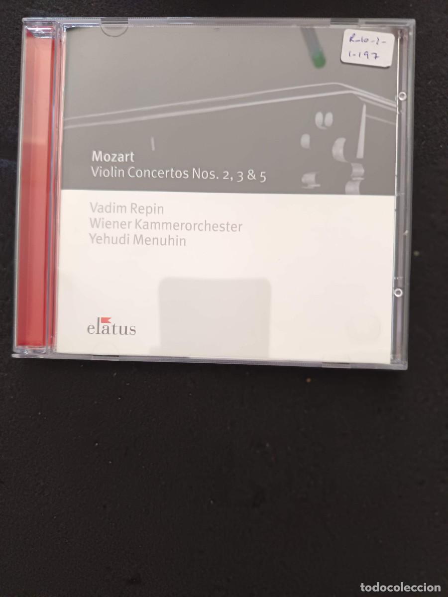 CDs de m&uacute;sica: MOZART: VIOLIN CONCERTOS N&ordm;S 2, 3 & 5. DIR: YEHUDI MENUHIN. VIOLIN: VADIM REPIN. WIENER KAMMERORCHES