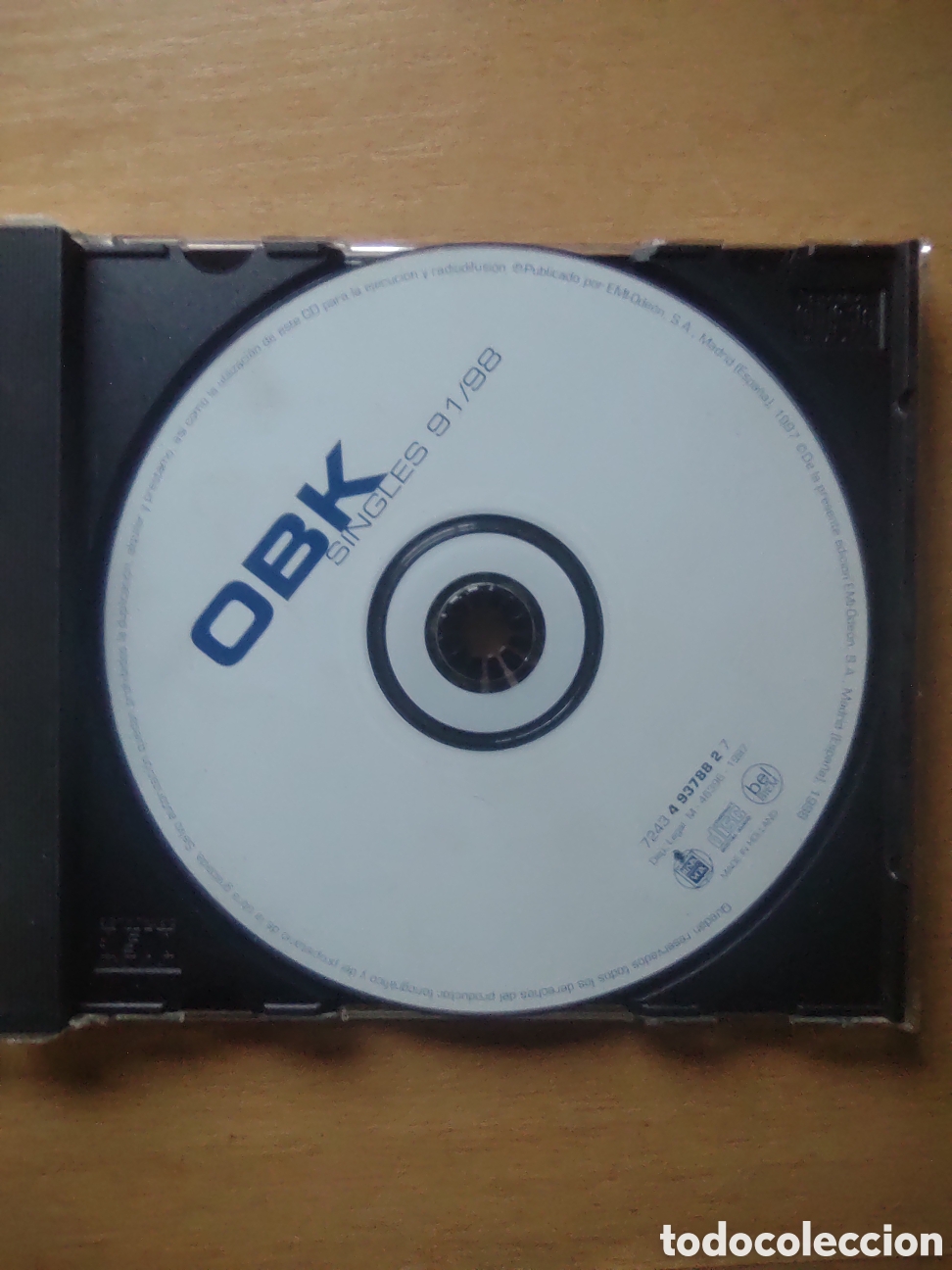 CDs de m&uacute;sica: CD OBK Singles 91/98