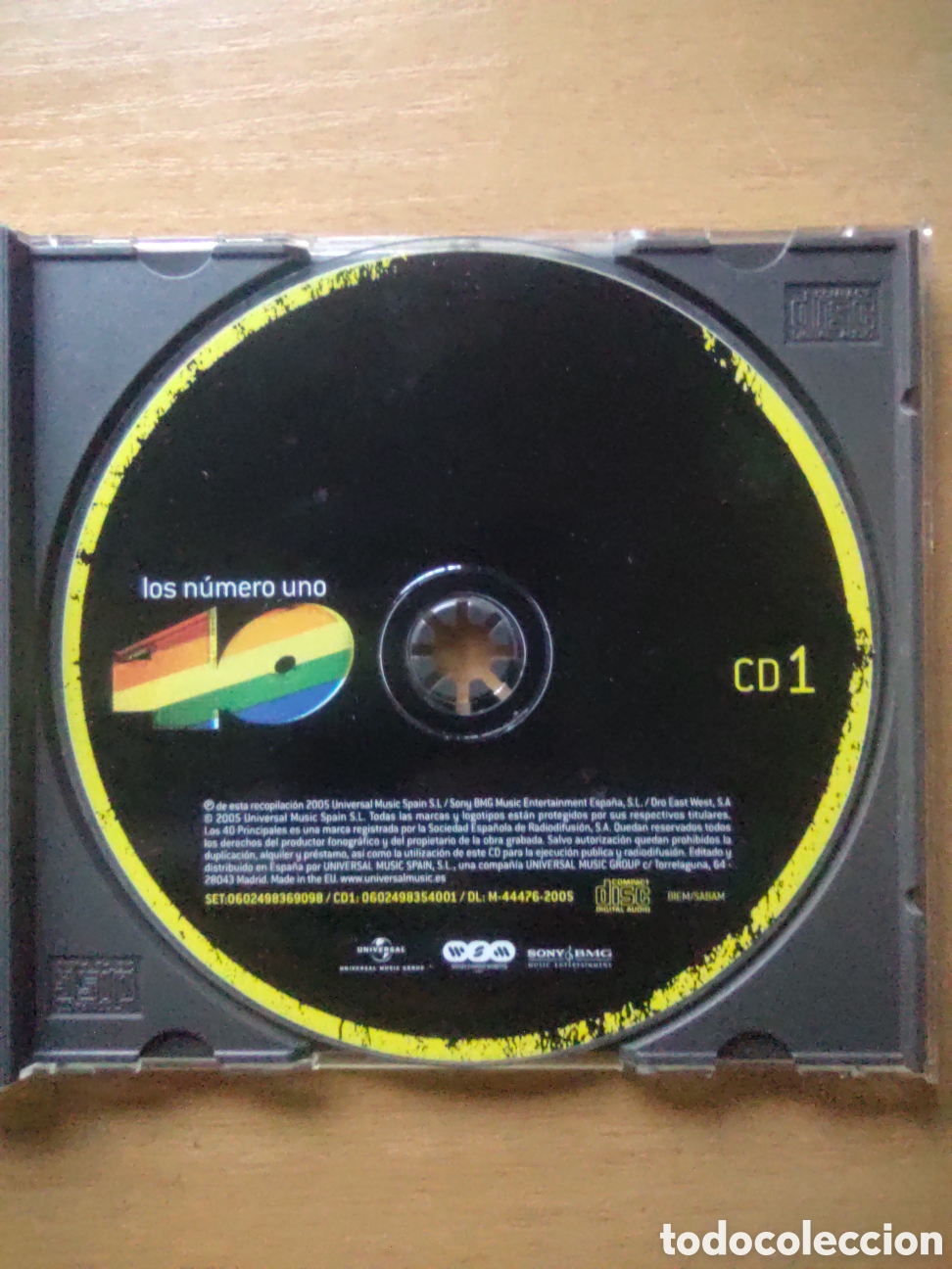 CDs de m&uacute;sica: CD Los N&uacute;meros Uno De Los 40 Principales CD 1