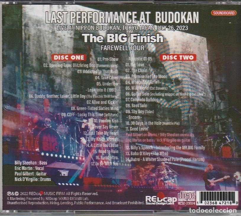 CDs de m&uacute;sica: 2 CDs - Mr. Big - Live Budokan 2023 - Foto 2