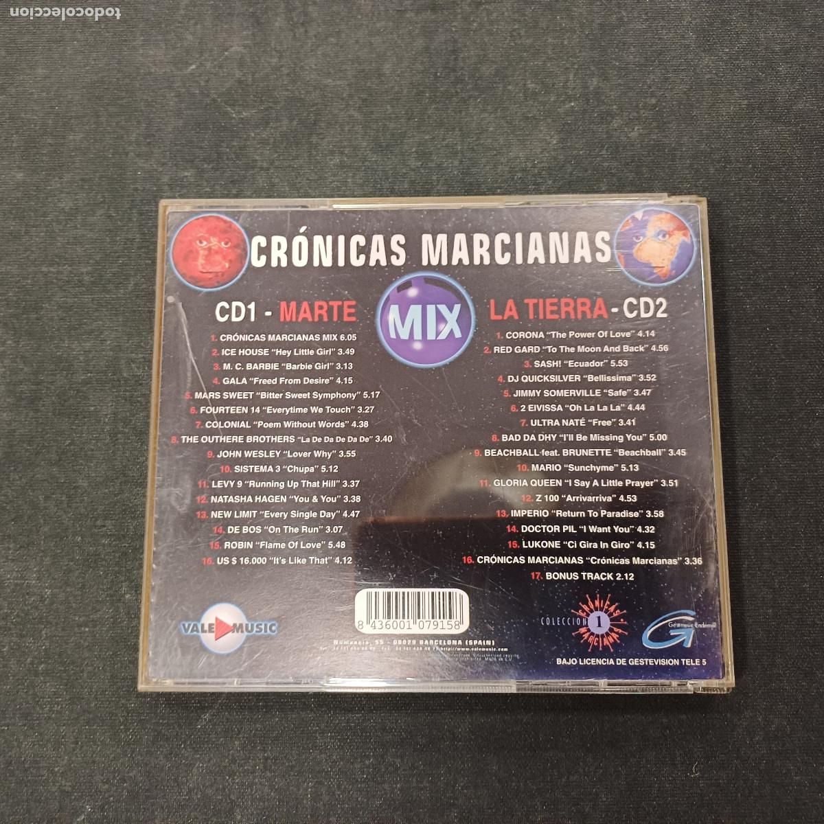 CDs de m&uacute;sica: CRONICAS MARCIANAS MIX/CD 2 DISCOS. - Foto 4