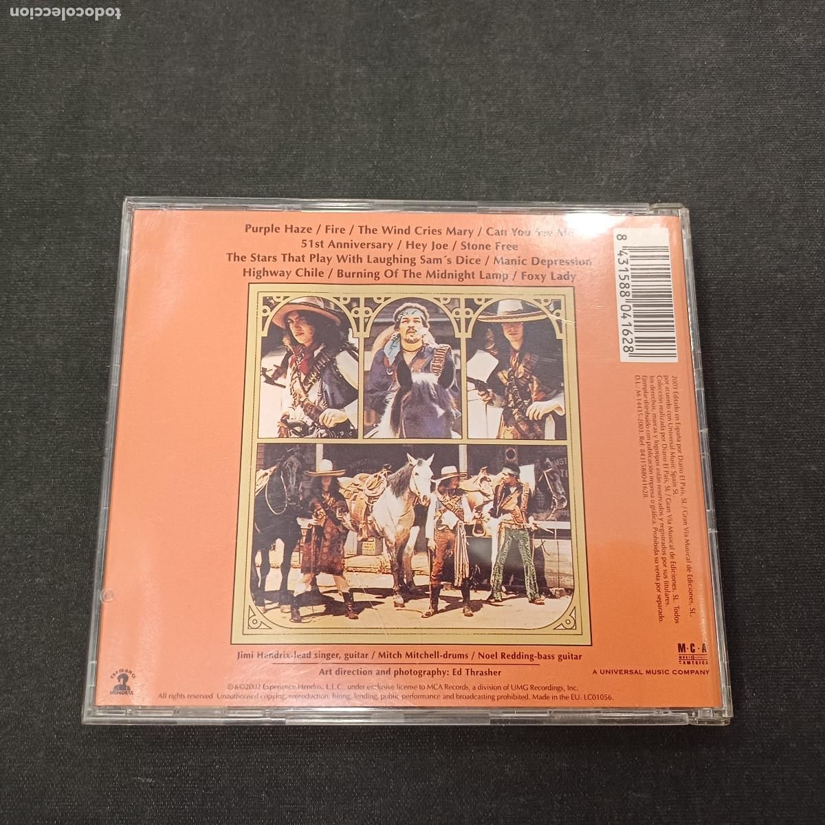 CDs de m&uacute;sica: JIMI HENDRIX EXPERIENCE/SMASH HITS/CD. - Foto 3