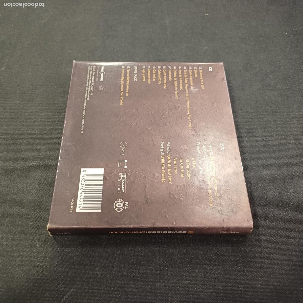 CDs de m&uacute;sica: DAVID BISBAL/PREMONICION/CD+DVD DIGIPACK. - Foto 5