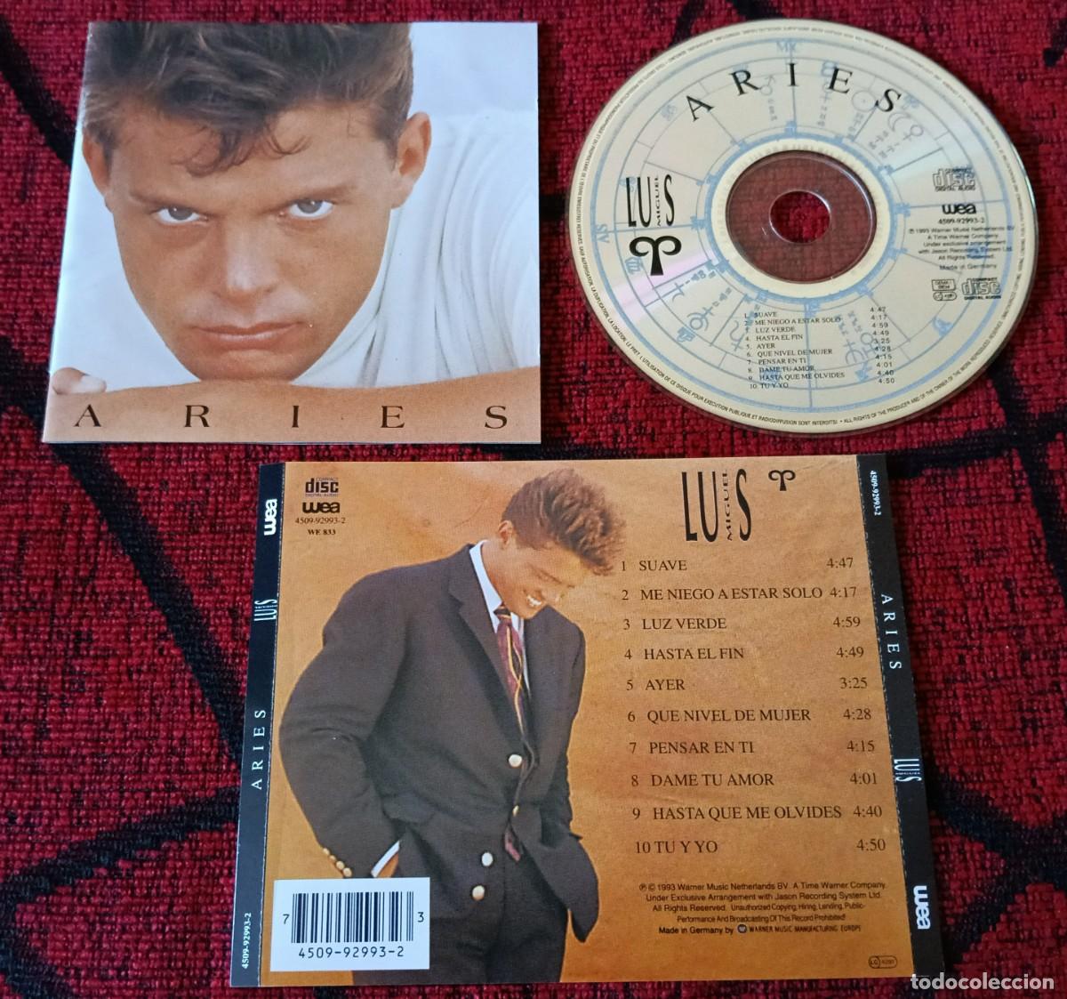 CDs de m&uacute;sica: LUIS MIGUEL ** Aries ** CD ALEMANIA 1993