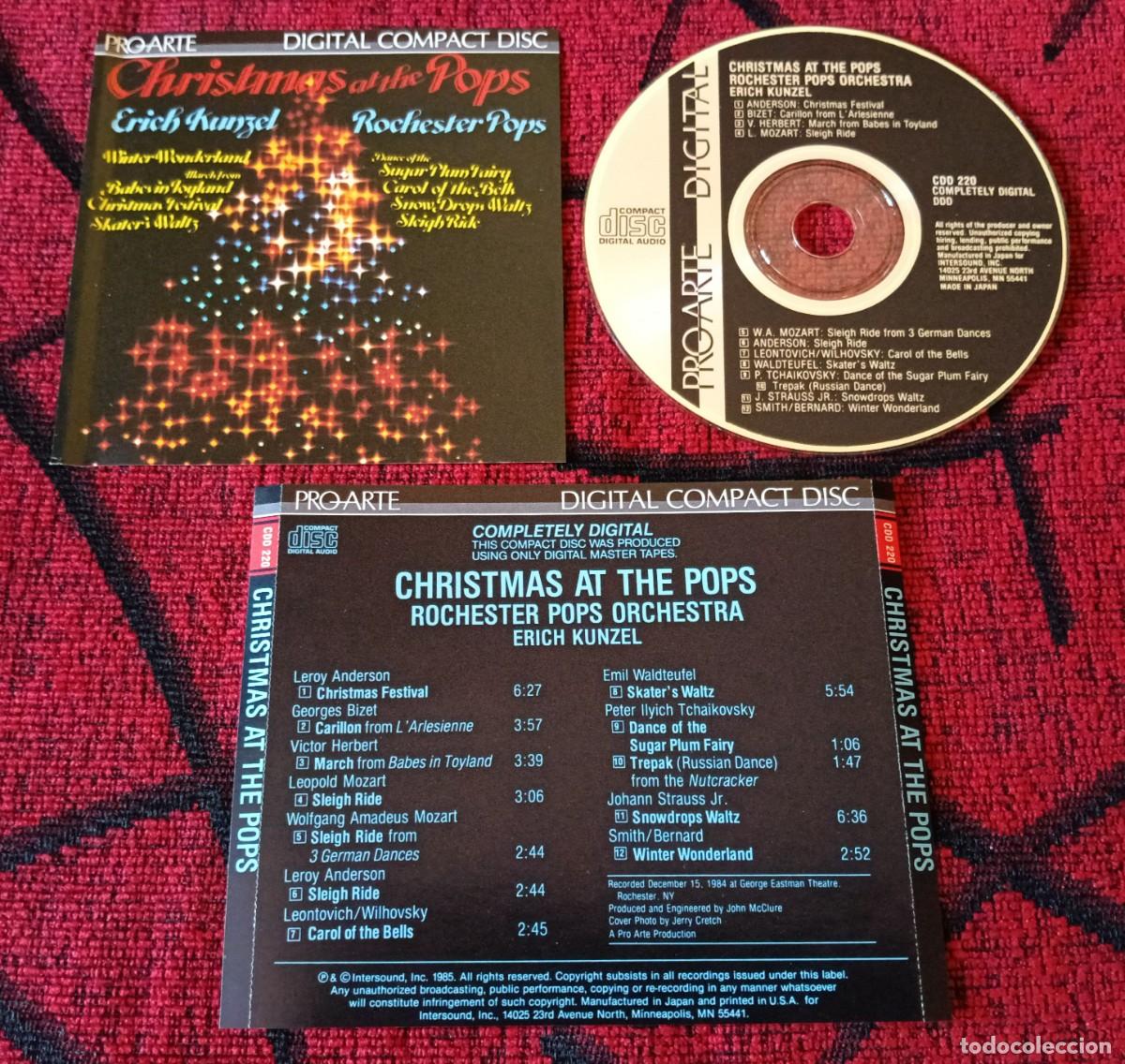 CDs de m&uacute;sica: ERICH KUNZEL / ROCHESTER POPS ORCHESTRA **Christmas At The Pops** CD JAPON 1985