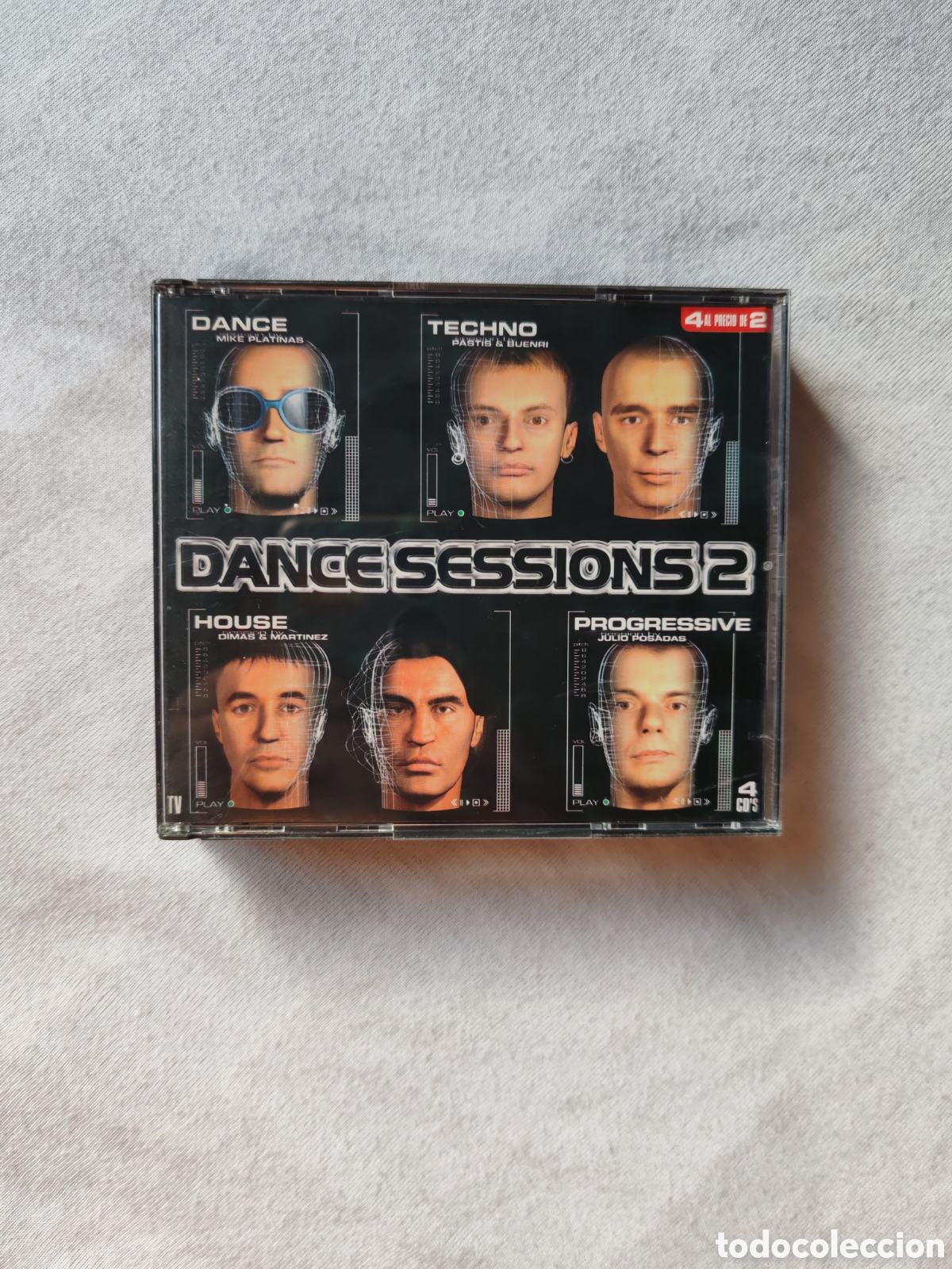 CDs de m&uacute;sica: DANCE SESSIONS 2 - MAX MUSIC (SPAIN) 4 CDs. A&Ntilde;O 1998