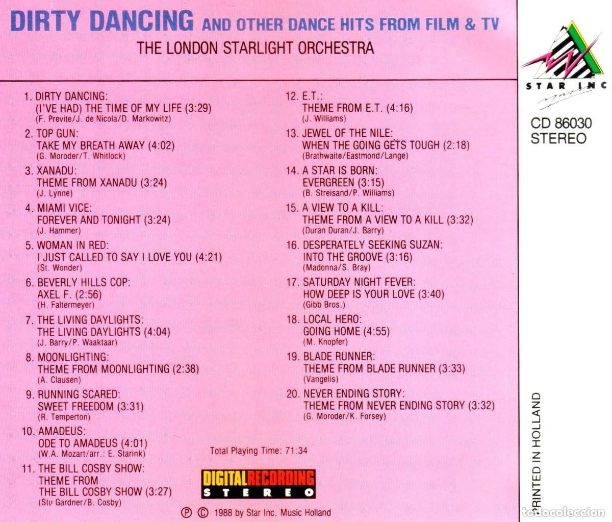 CDs de m&uacute;sica: �T237 - DIRTY DANCING. BANDA SONORA. CD. - Foto 2