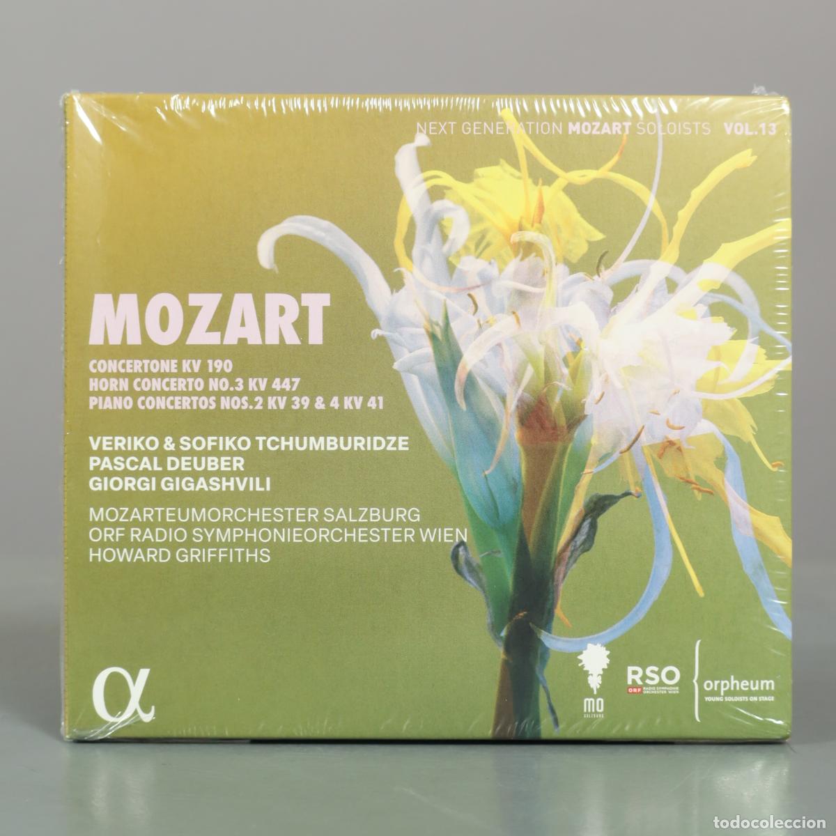 CDs de m&uacute;sica: CD. Mozart: Concertone KV 190, Horn Concerto No. 3 KV 447, Piano Concertos Nos. 2 KV 39 . PRECINTADO