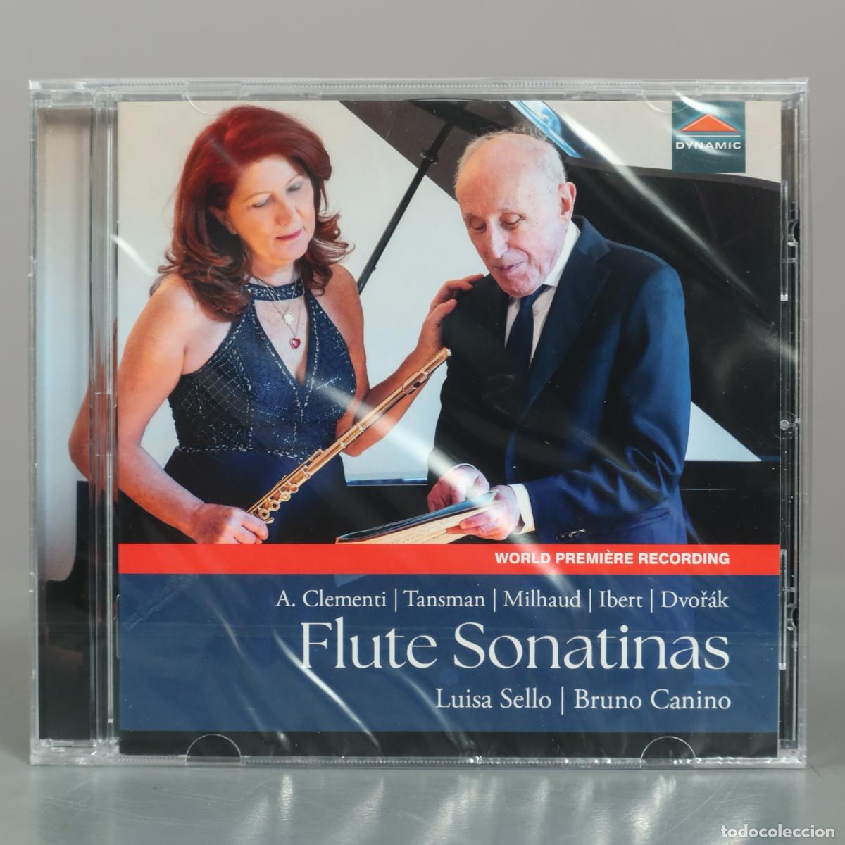 CDs de m&uacute;sica: CD. Flute Sonatinas - A. Clementi, Tansman, Milhaud, Ibert, Dvoř&aacute;k - Luisa Sello, Bruno . PRECINTADO