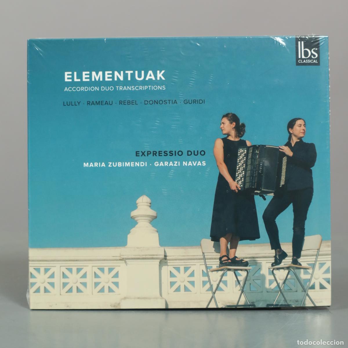 CDs de m&uacute;sica: CD. Elementuak - Expressio Duo, Maria Zubimendi, Garazi Navas . PRECINTADO