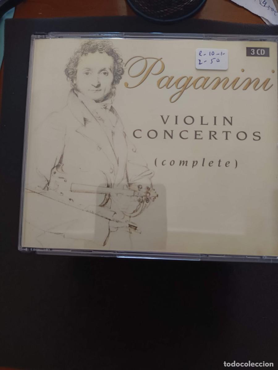 CDs de m&uacute;sica: 3 CD. PAGANINI. VIOLIN CONCERTOS (COMPLETE). VIOLIN: ALEXANDRE DUBACH. DIR: MICHEL SASSON, LAWRENCE