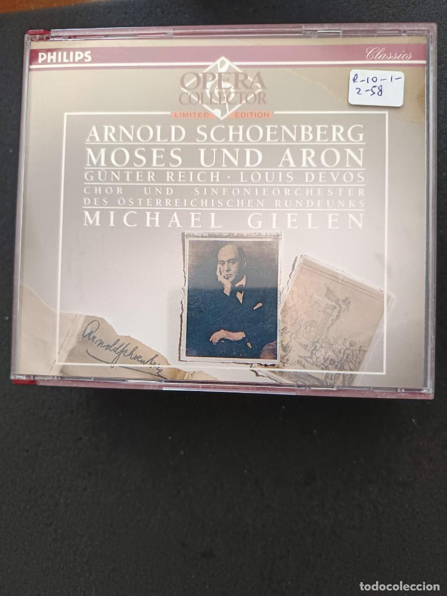CDs de m&uacute;sica: 2 CD. ARNOLD SCHOENBERG: MOSES UND ARON. DIR: MICHAEL GIELEN. INT&Eacute;RP: G&Uuml;NTER REICH, LOUIS DEVOS