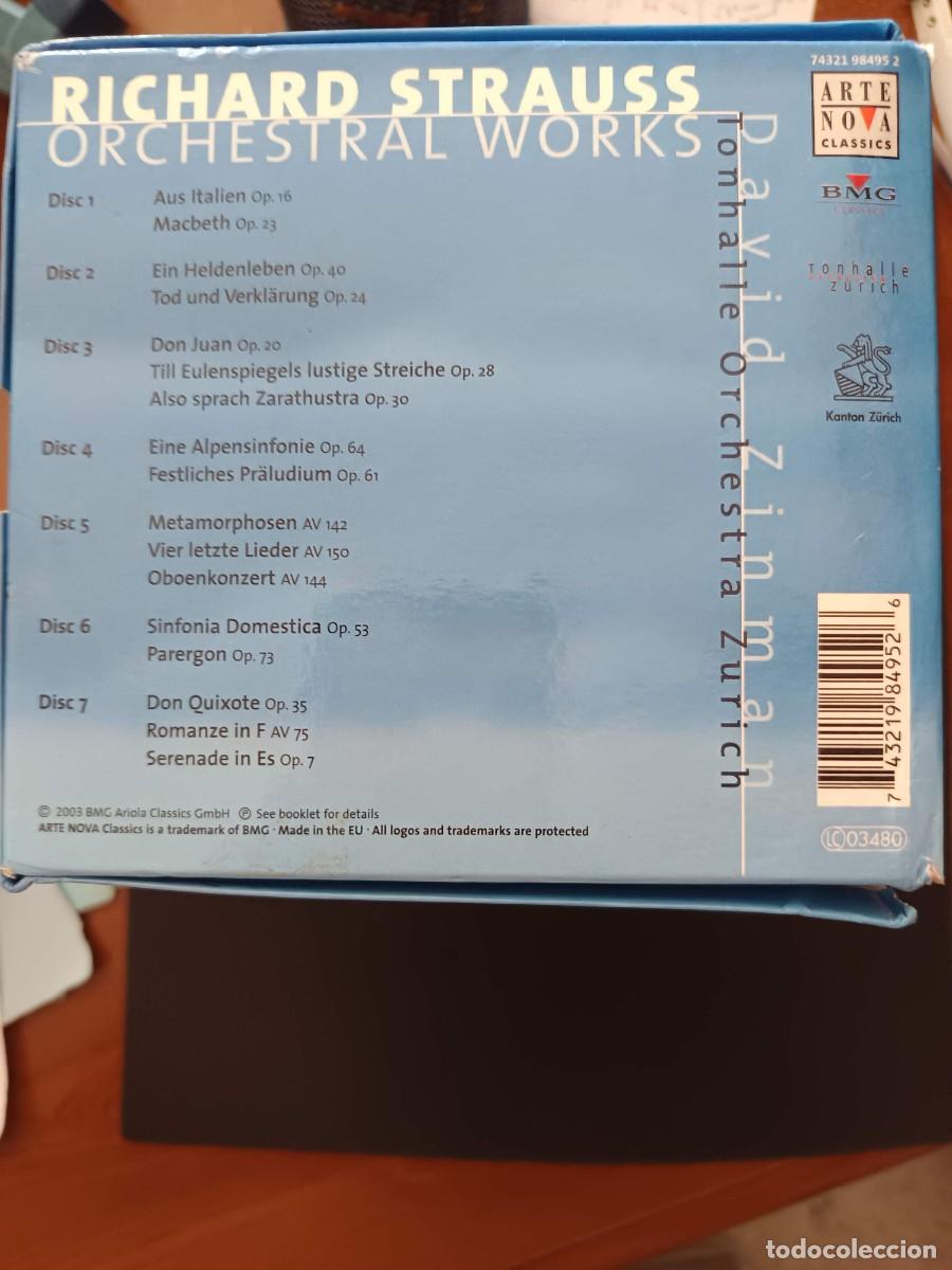 CDs de m&uacute;sica: 7CD. RICHARD STRAUSS. ORCHESTRAL WORKS. DIRECTOR: DAVID ZINMAN. TONHALLE ORCHESTRA Z&Uuml;RICH