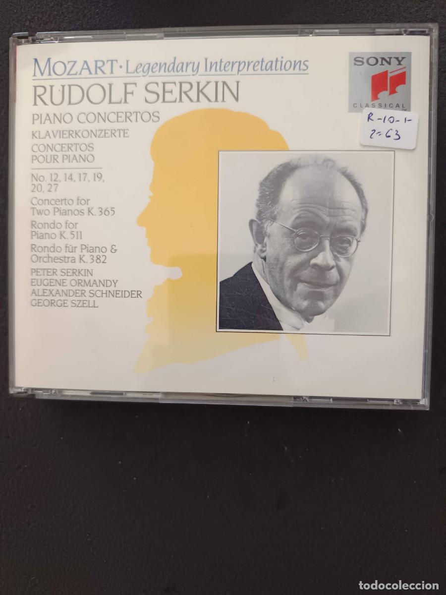 CDs de m&uacute;sica: 3 CD. MOZART: LEGENDARY INTERPRETATIONS. PIANO CONCERTOS. PIANO: RUDOLF SERKIN. DIR: GEORGE SZELL,