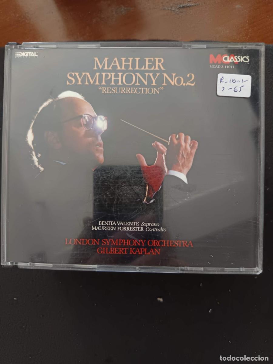 CDs de m&uacute;sica: 2 CD. MAHLER: SYMPHONY N&ordm; 2 &rdquo;RESURRECTION&rdquo;. DIR: GILBERT KAPLAN. SOPRANO: BENITA VALENTE.