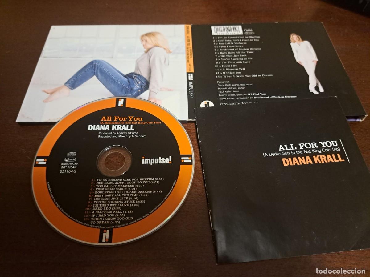 CDs de m&uacute;sica: DIANA KRALL - CD - DIGIPACK - ALL FOR YOU - DEDICATION TO NAT KING COLE TRIO