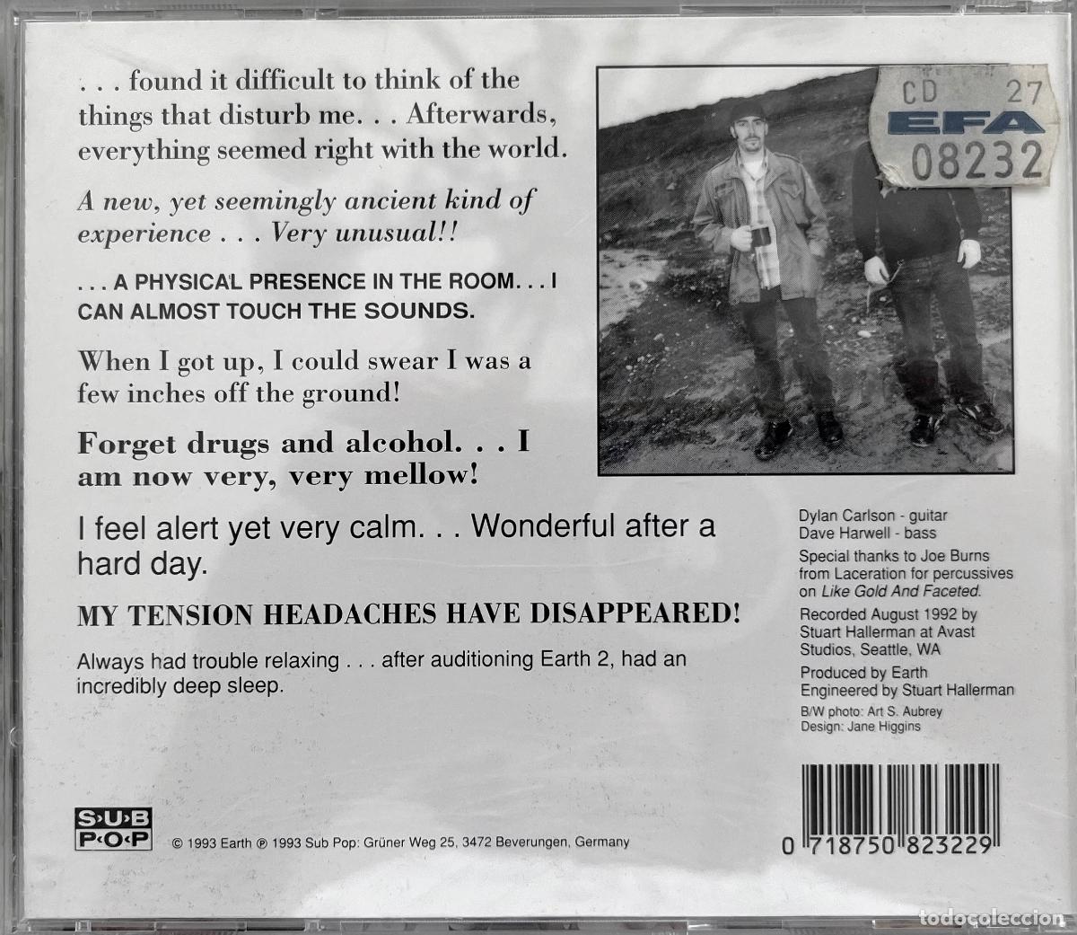 CDs de m&uacute;sica: EARTH 2 (NIRVANA), SPECIAL LOW FREQUENCY VERSION. CD SUBPOP - Foto 3