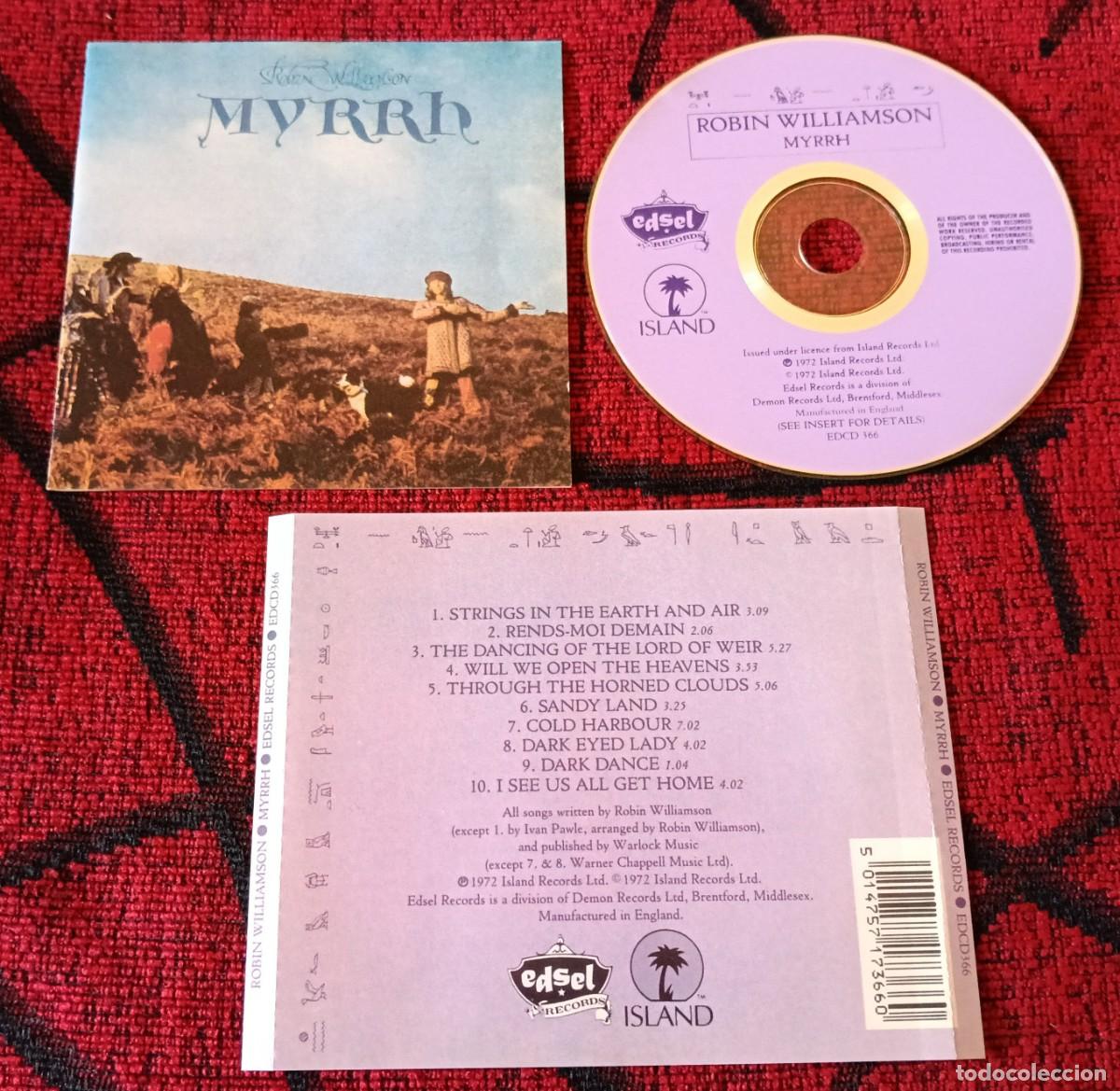 CDs de m&uacute;sica: ROBIN WILLIAMSON ** Myrrh ** CD REEDICION UK