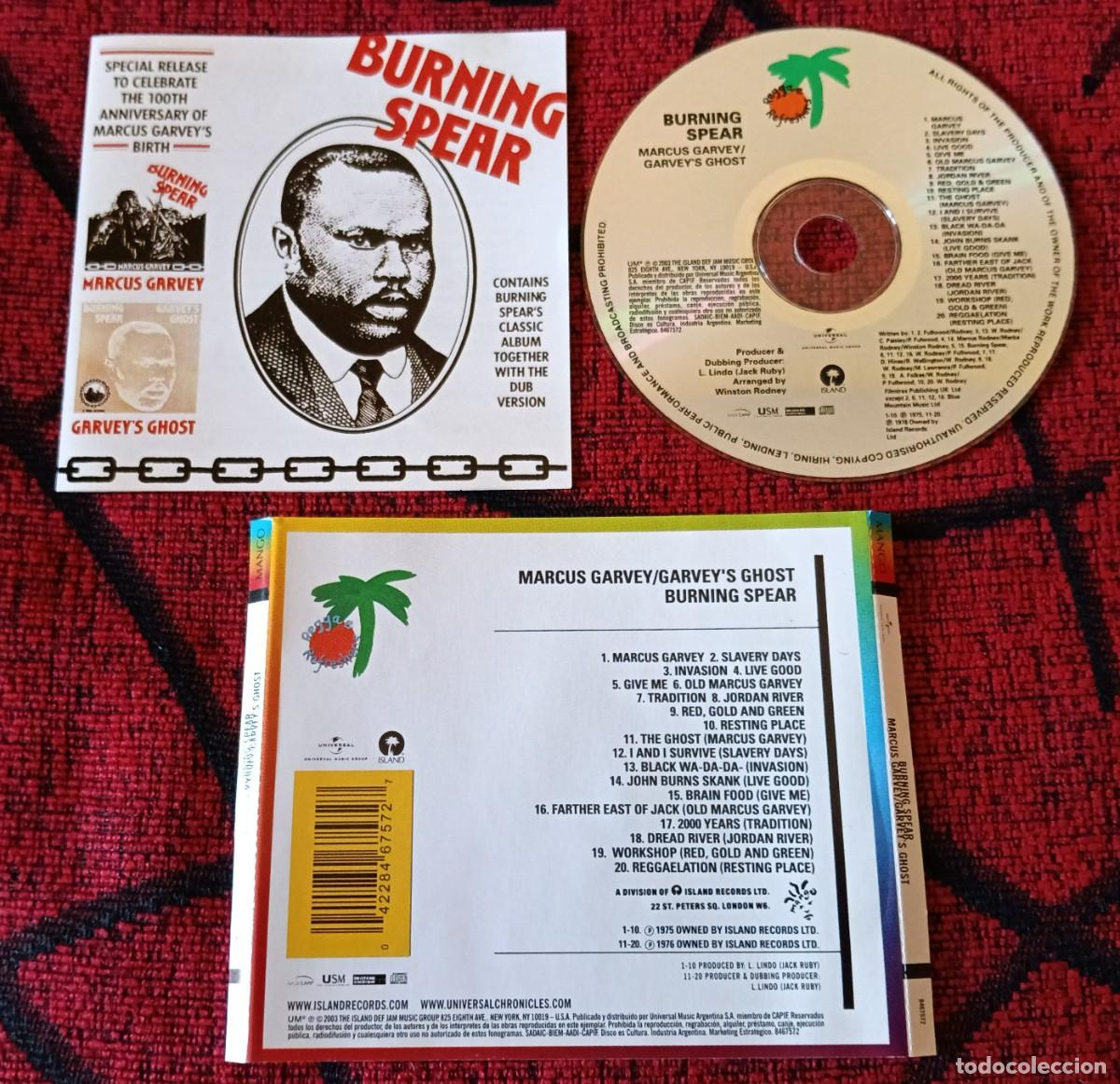 CDs de m&uacute;sica: BURNING SPEAR **100th Anniversary: Marcus Garvey / Garvey's Ghost** CD REEDICION 2003 ARGENTINA