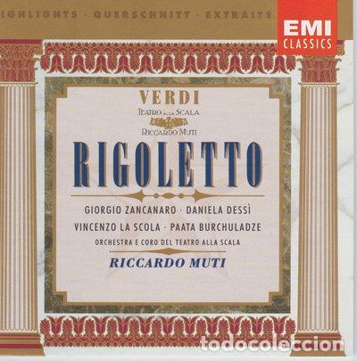 CDs de m&uacute;sica: Rigoletto (Highlights)- 0077775449525
