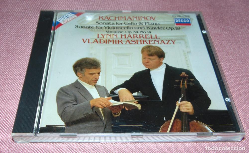 CDs de m&uacute;sica: RACHMANINOV - SONATA FOR CELLO Y PIANO - OP. 19 - VOCALISE OP. 34 - HARRELL - ASHKENAZY - CD ALBUM