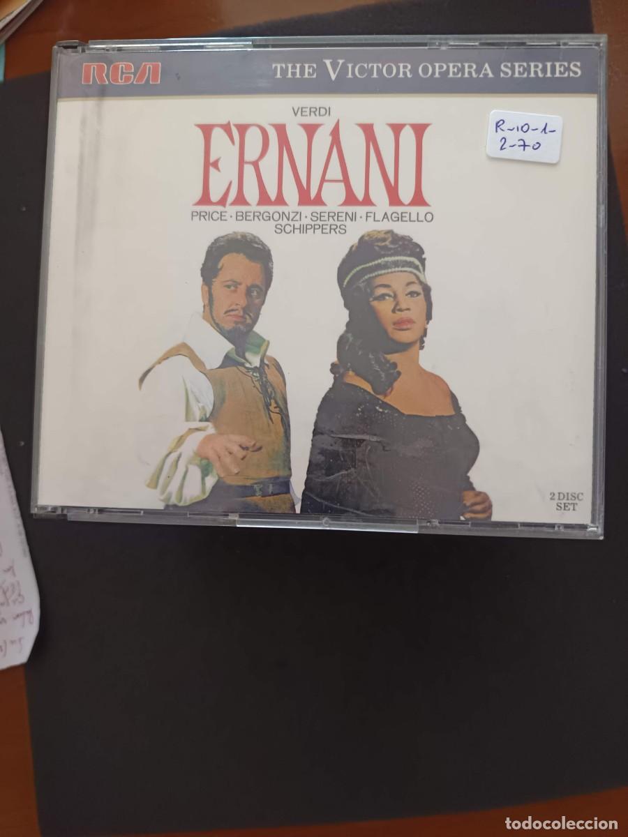 CDs de m&uacute;sica: 2 CD. VERDI: ERNANI. DIR: THOMAS SCHIPPERS. INT&Eacute;RP: LEONTYNE PRICE, CARLO BERGONZI, SERENI, FLAGELLO