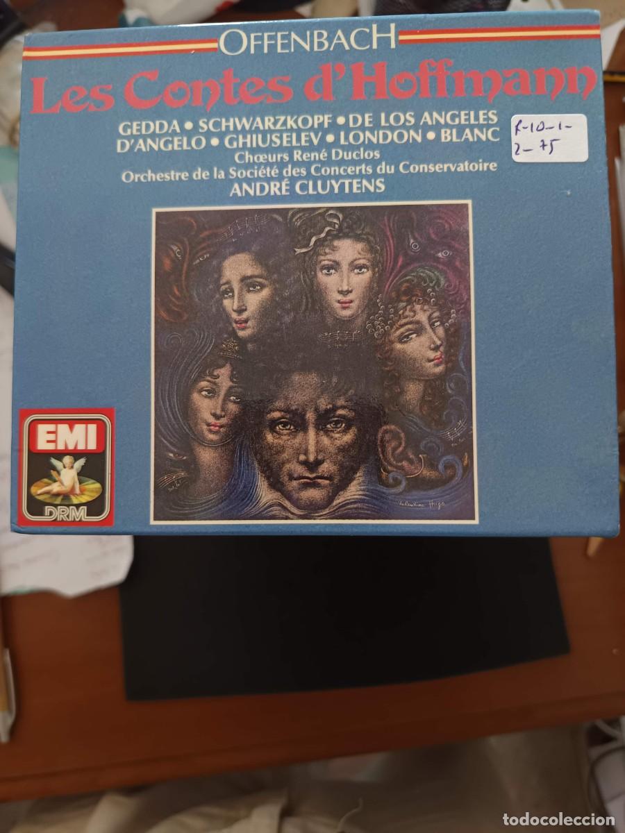 CDs de m&uacute;sica: 2 CD. OFFENBACH: LES CONTES D'HOFFMANN. DIR: ANDR&Eacute; CLUYTENS. INT&Eacute;RP: GEDDA, SCHWARZKOPF, DE LOS &Aacute;NGE