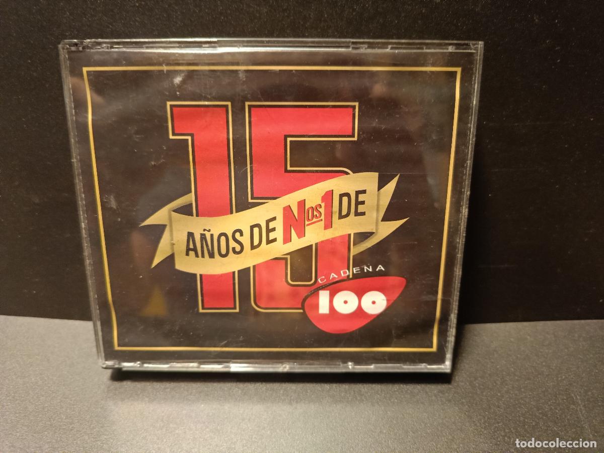 CDs de m&uacute;sica: CD &rdquo;15 A&Ntilde;OS DE NUMEROS 1 DE CADENA 100&rdquo; TRIPLE CD 51 TRACKS CD PEPETO