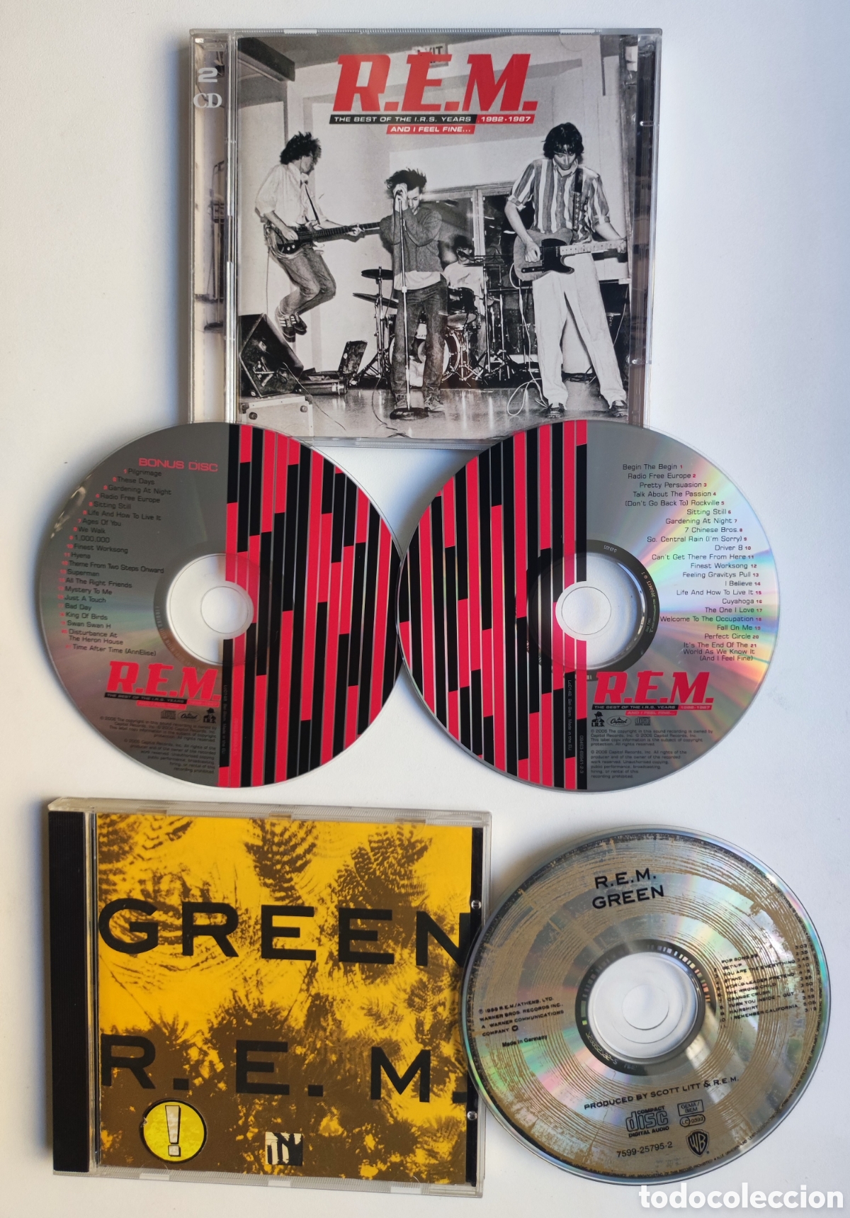 CDs de m&uacute;sica: 2 CD - R.E.M. / THE BEST UF THE I.R.S YEARS 1982-86 (CD DOBLE) + GREEN - REM