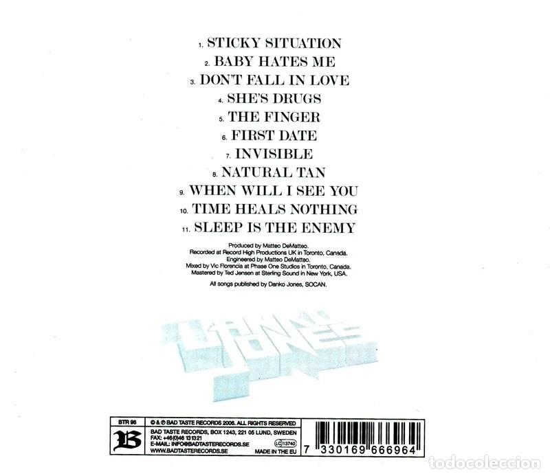 CDs de m&uacute;sica: DANKO JONES. SLEEP IS THE ENEMY. CD. - Foto 2