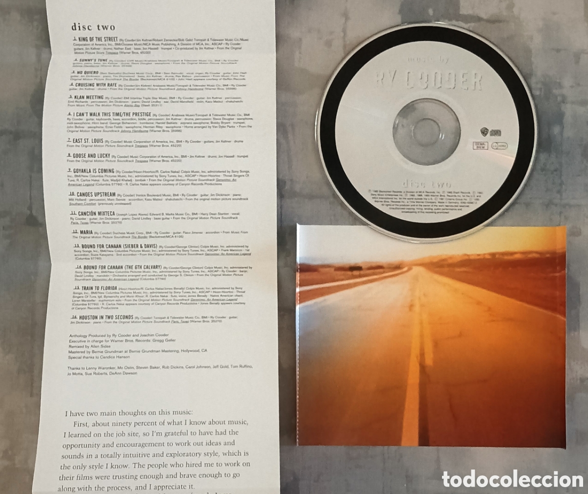 CDs de m&uacute;sica: Ry Cooder - Music by - Foto 4