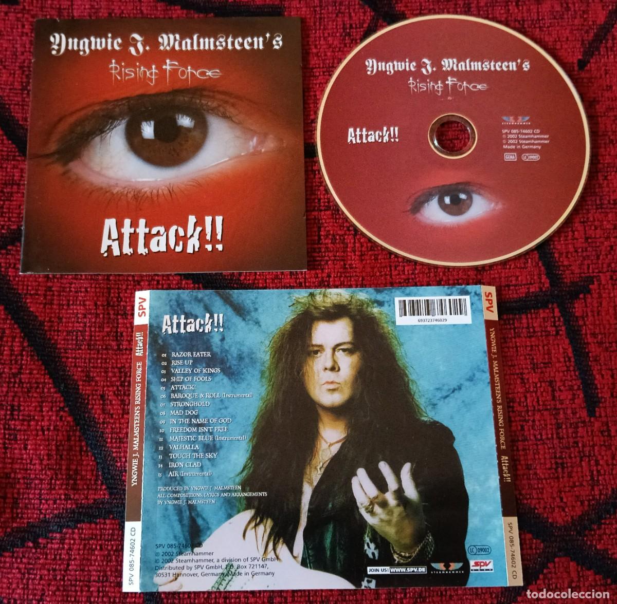 CDs de m&uacute;sica: YNGWIE J. MALMSTEEN'S RISING FORCE ** Attack!! ** CD ALEMANIA 2002**