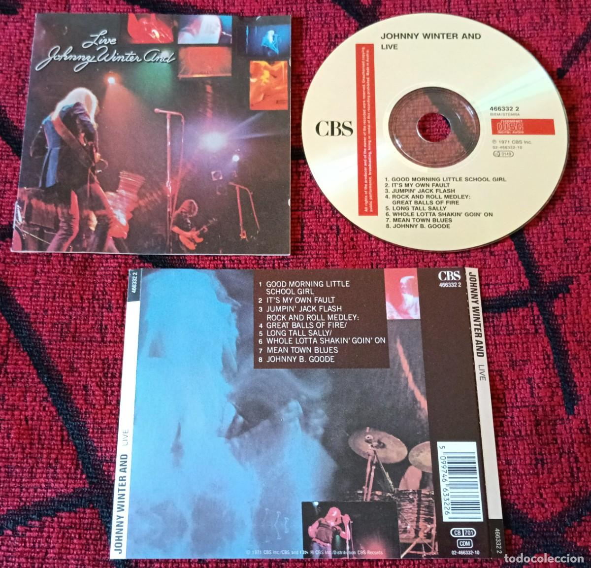CDs de m&uacute;sica: JOHNNY WINTER AND LIVE ** Johnny Winter And Live ** CD AUSTRIA