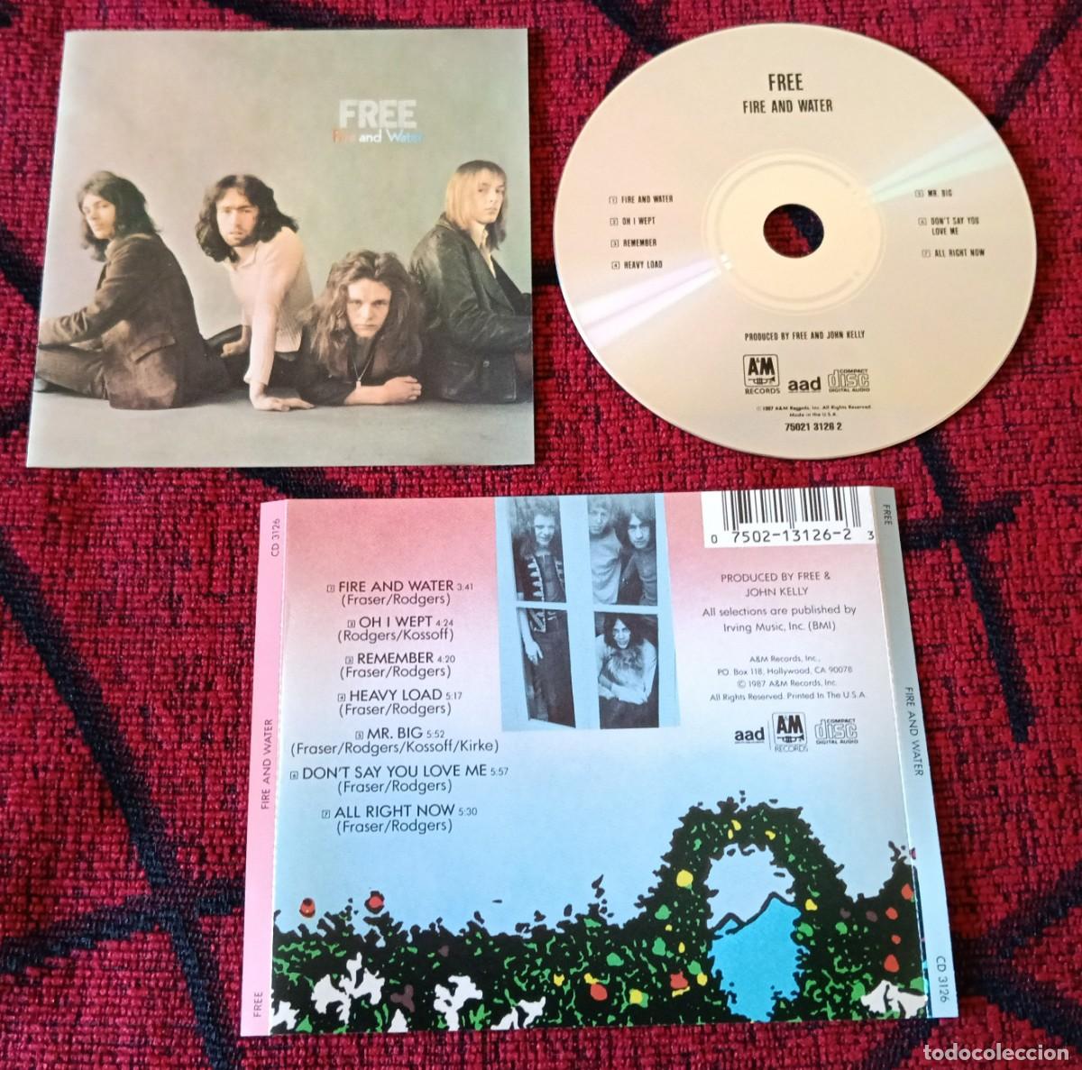 CDs de m&uacute;sica: FREE ** Fire And Water ** CD REEDICION 1987 USA