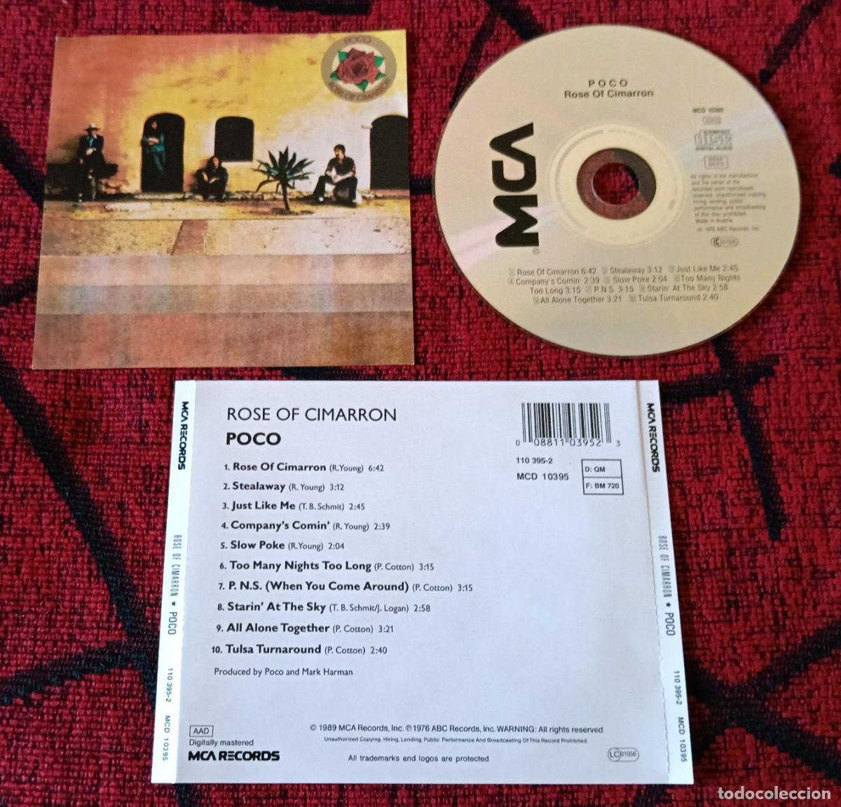 CDs de m&uacute;sica: POCO ** Rose Of Cimarron ** CD 1989 AUSTRIA