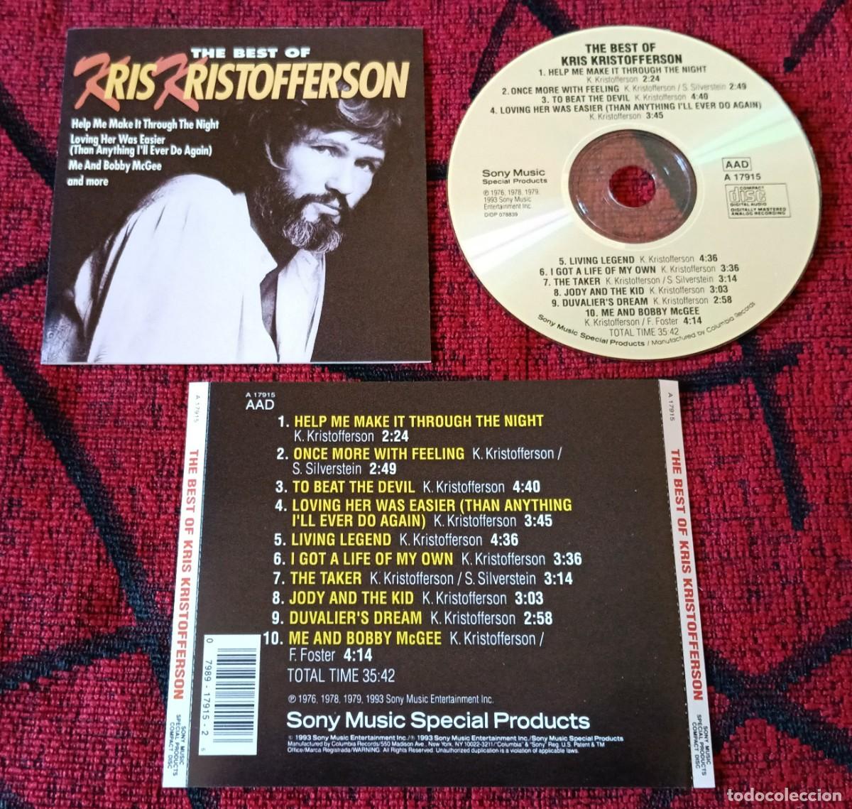 CDs de m&uacute;sica: KRIS KRISTOFFERSON ** The Best Of Kris Kristofferson ** CD 1993 USA