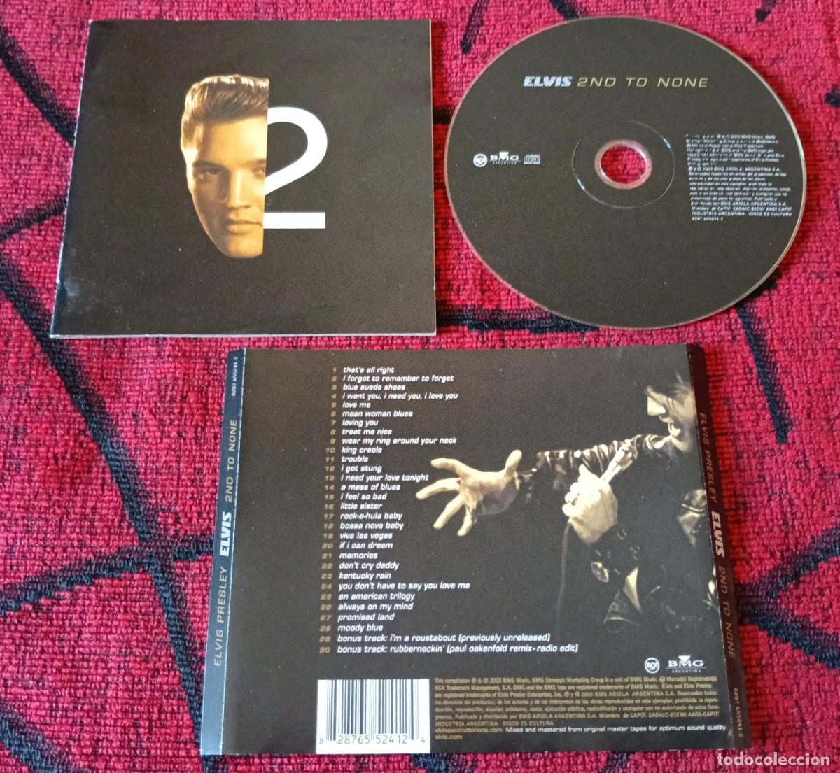 CDs de m&uacute;sica: ELVIS PRESLEY ** Elvis 2nd To None ** CD 2003 ARGENTINA
