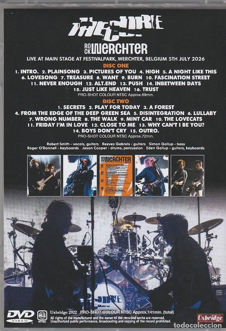 CDs de m&uacute;sica: 2 DVDs - The CURE - Live Werchter 2026 - Foto 2
