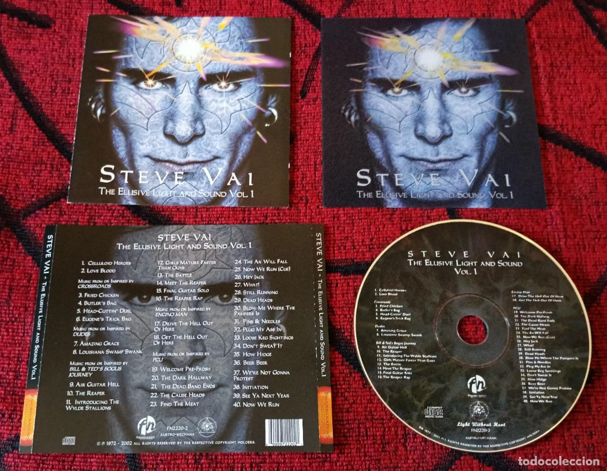CDs de m&uacute;sica: STEVE VAI ** The Elusive Light And Sound Vol. 1 ** CD 2002 PORTADA 3D