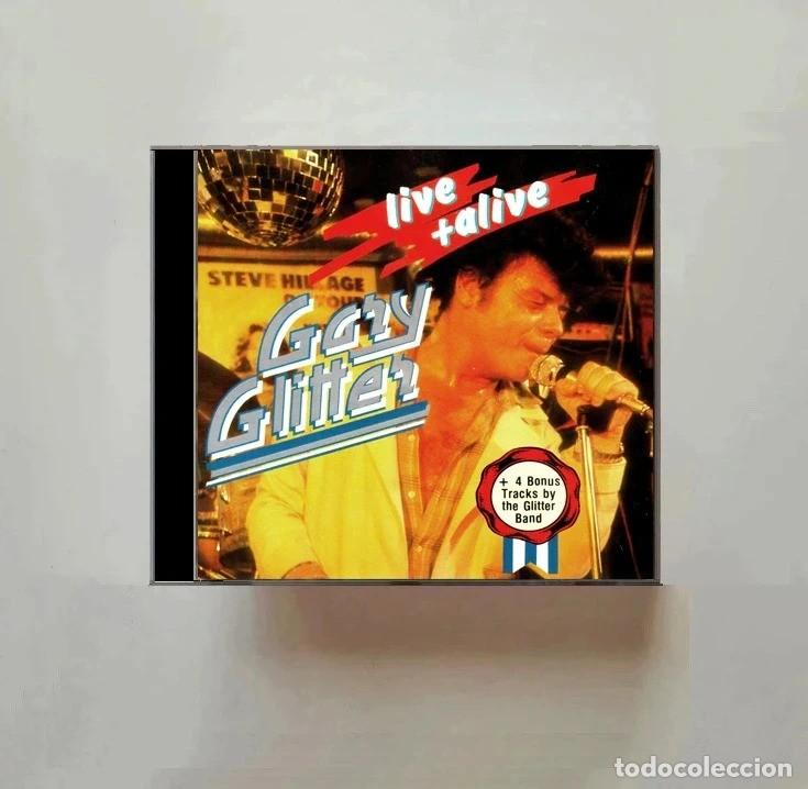 CDs de m&uacute;sica: GARY GLITTER. LIVE + ALIVE. [4 BONUS TRACKS]. CD.