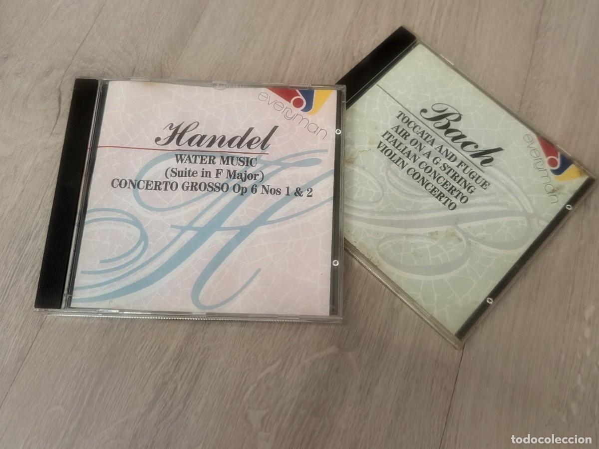 CDs de m&uacute;sica: LOTE DE 2 CD DE MUSICA CLASICA - BACH - TOCATA AND FUGUE ..ETC + HANDEL - WATER MUSIC .... VER FOTOS