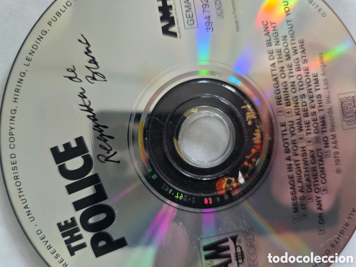 CDs de m&uacute;sica: POLICE..REGATTA DE BLANC