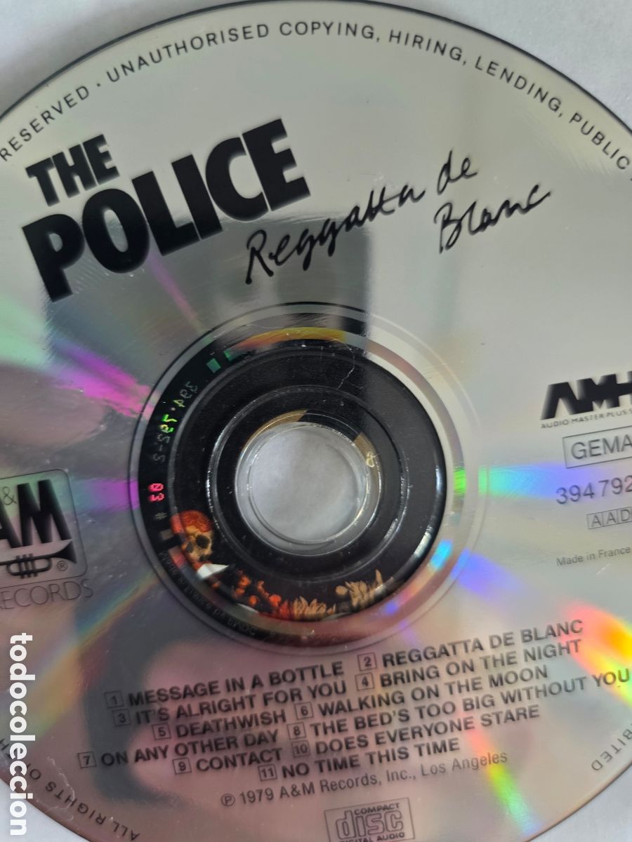CDs de m&uacute;sica: POLICE..REGATTA DE BLANC
