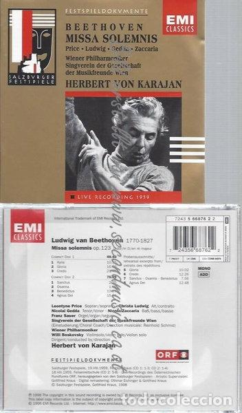 CDs de m&uacute;sica: Missa Solemnis- 0724356687622