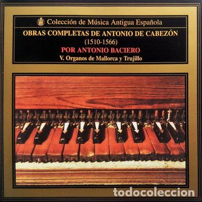 CDs de m&uacute;sica: Obras completas de Antonio de Cabez&oacute;n (1510-1566)- 0724356693128