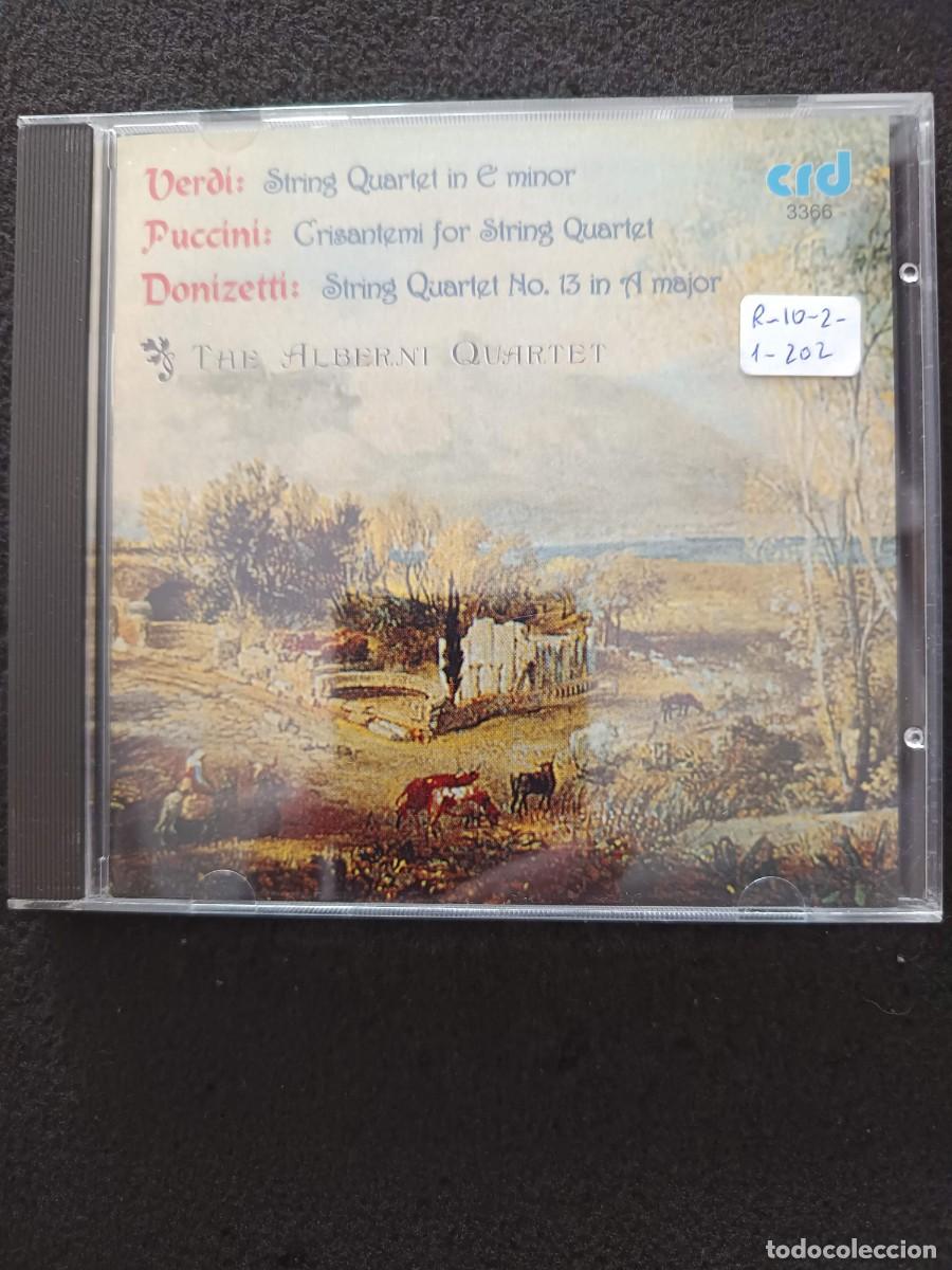 CDs de m&uacute;sica: VERDI: STRING QUARTET IN E MINOR / PUCCINI: CRISANTEMNI FOR STRING QUARTET / DONIZETTI: STRING QUART