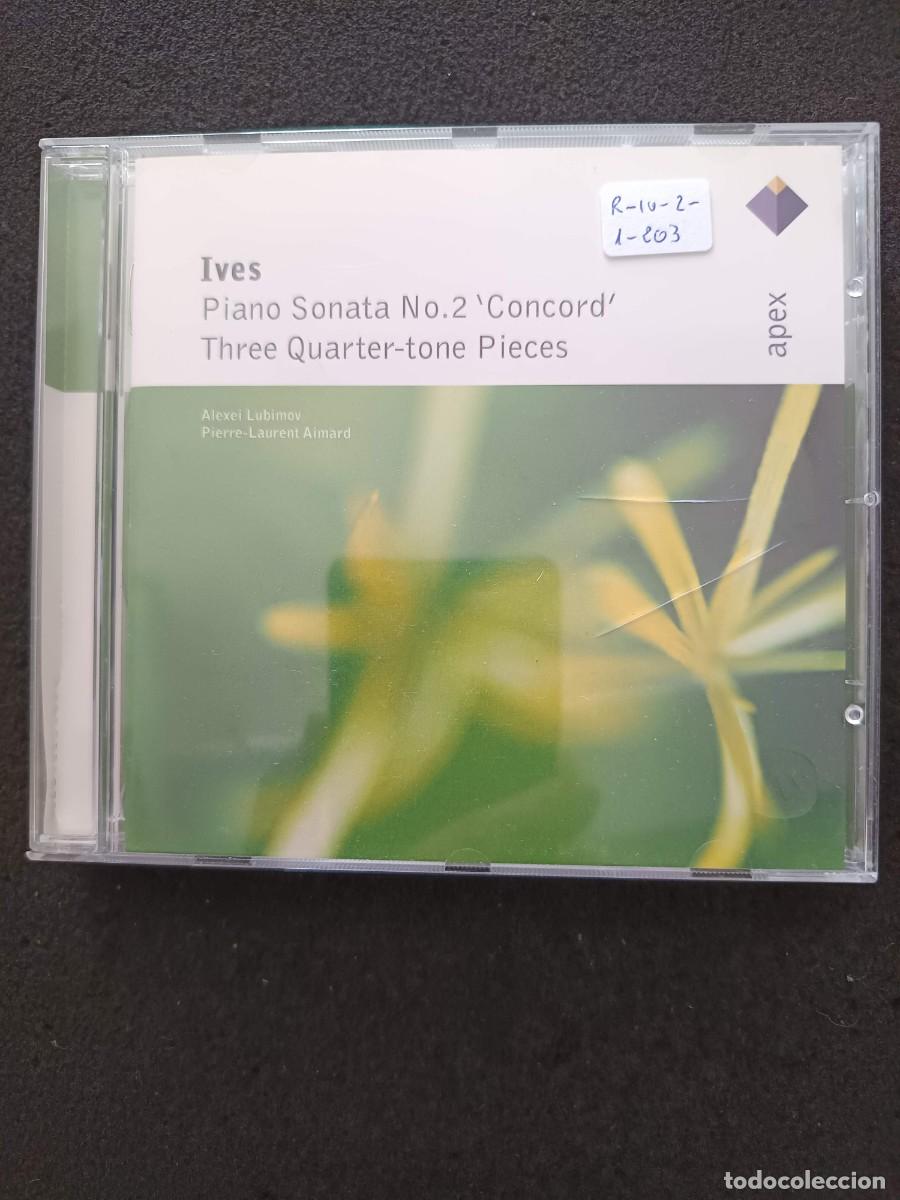 CDs de m&uacute;sica: IVES: PIANO SONATA N&ordm; 2 &rdquo;CONCORD&rdquo; / THREE QUARTER-TONE PIECES. PIANO: ALEXEI LUBIMOV Y PIERRE-LAUR.