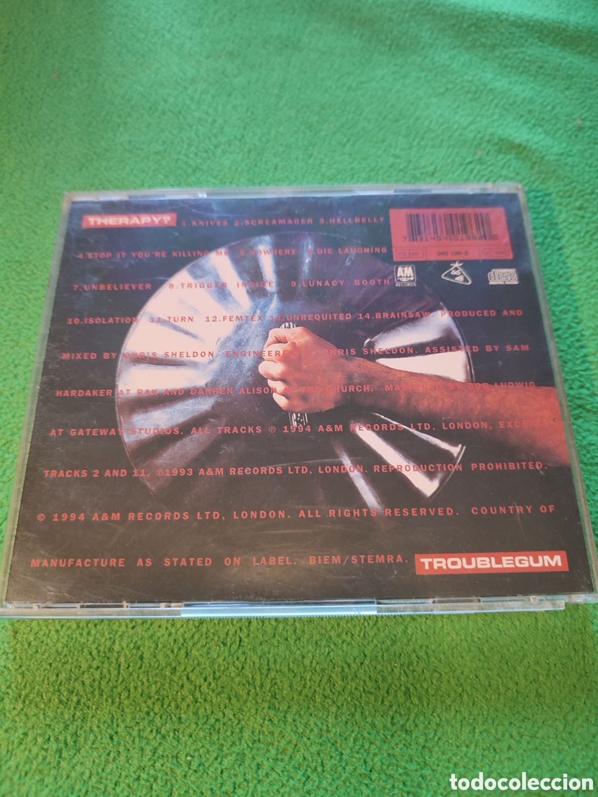 CDs de m&uacute;sica: Therapy - Troublegum Edicion inglesa - Foto 3